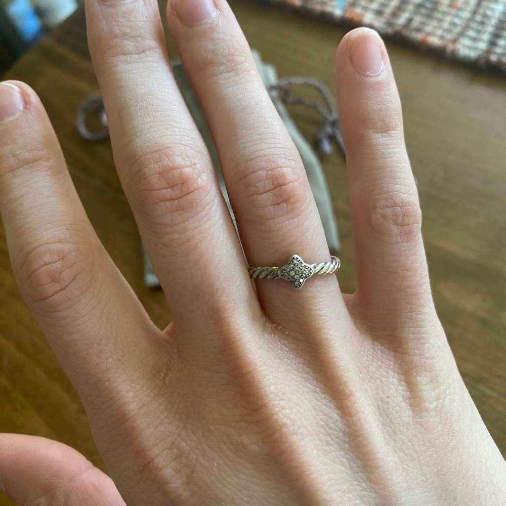 David Yurman Petite Pave Ring with Diamonds